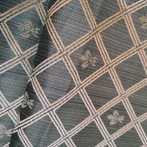 Green and Cream Patterned Fabric